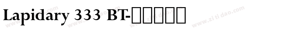 Lapidary 333 BT字体转换
